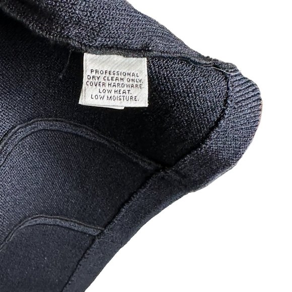 St. John Collection Santana Knit Women's 8 Black Jacket Vintage Four Button - Picture 2 of 16